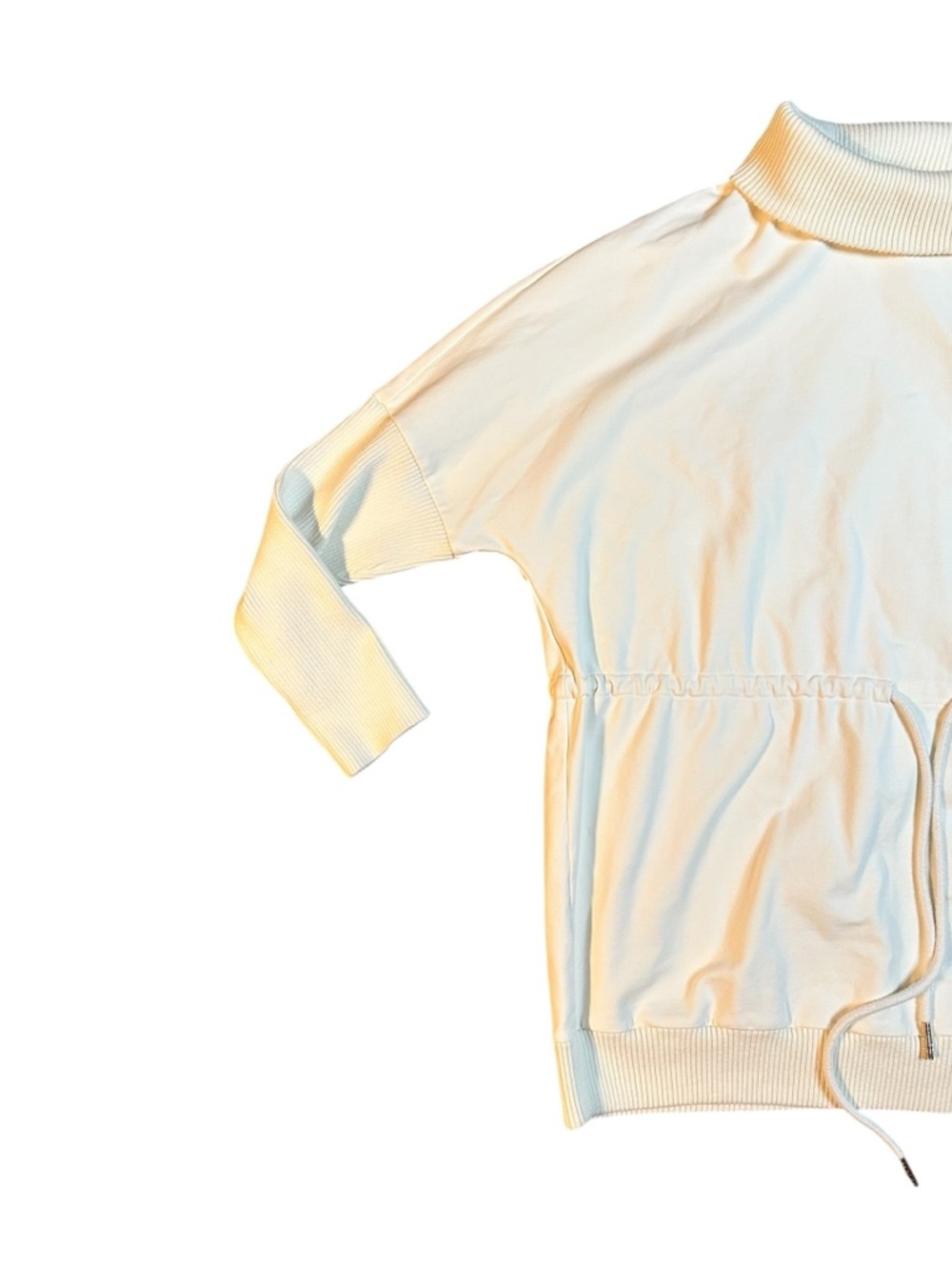 Varley Freya cinch-waist sweatshirt Ivory Small - Picture 3 of 7